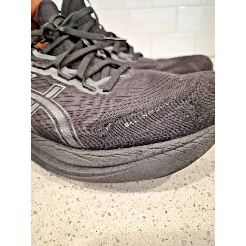 ASICS Running Shoes GEL-NIMBUS 27 1011B958.001 Black Graphite Grey Men's Sneaker